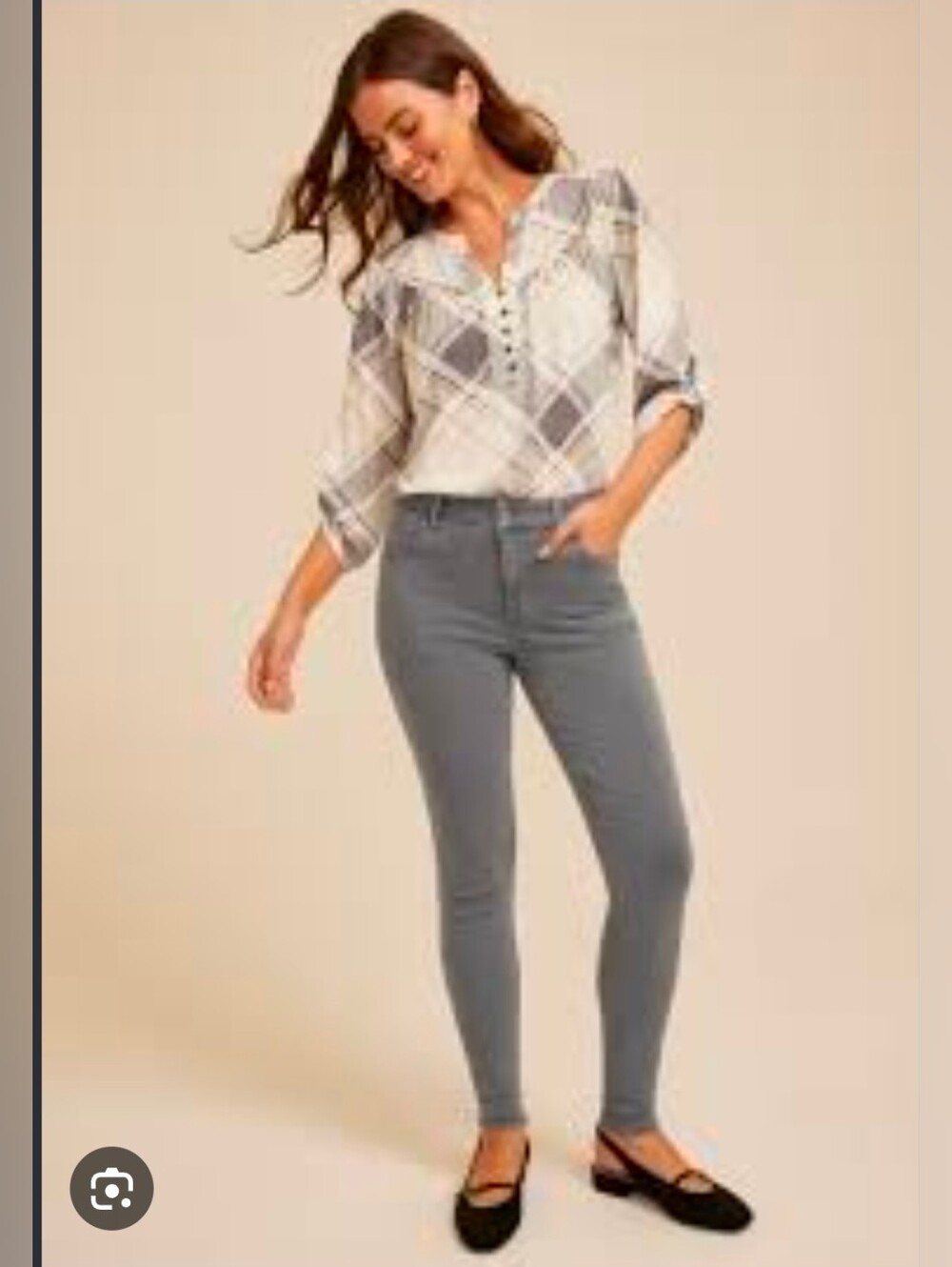 maurices color jeggings, featuring a versatile cool gray/charcoal Size S/R